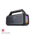 soundcore portable outdoor speaker with vibrant side lights