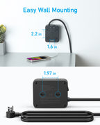 Anker wall-mountable power strip with easy installation