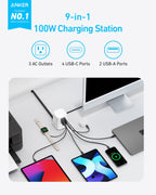 Anker with charging multiple devices for organized desk