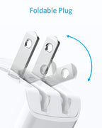 Foldable Plug with travel-friendly design for Anker
