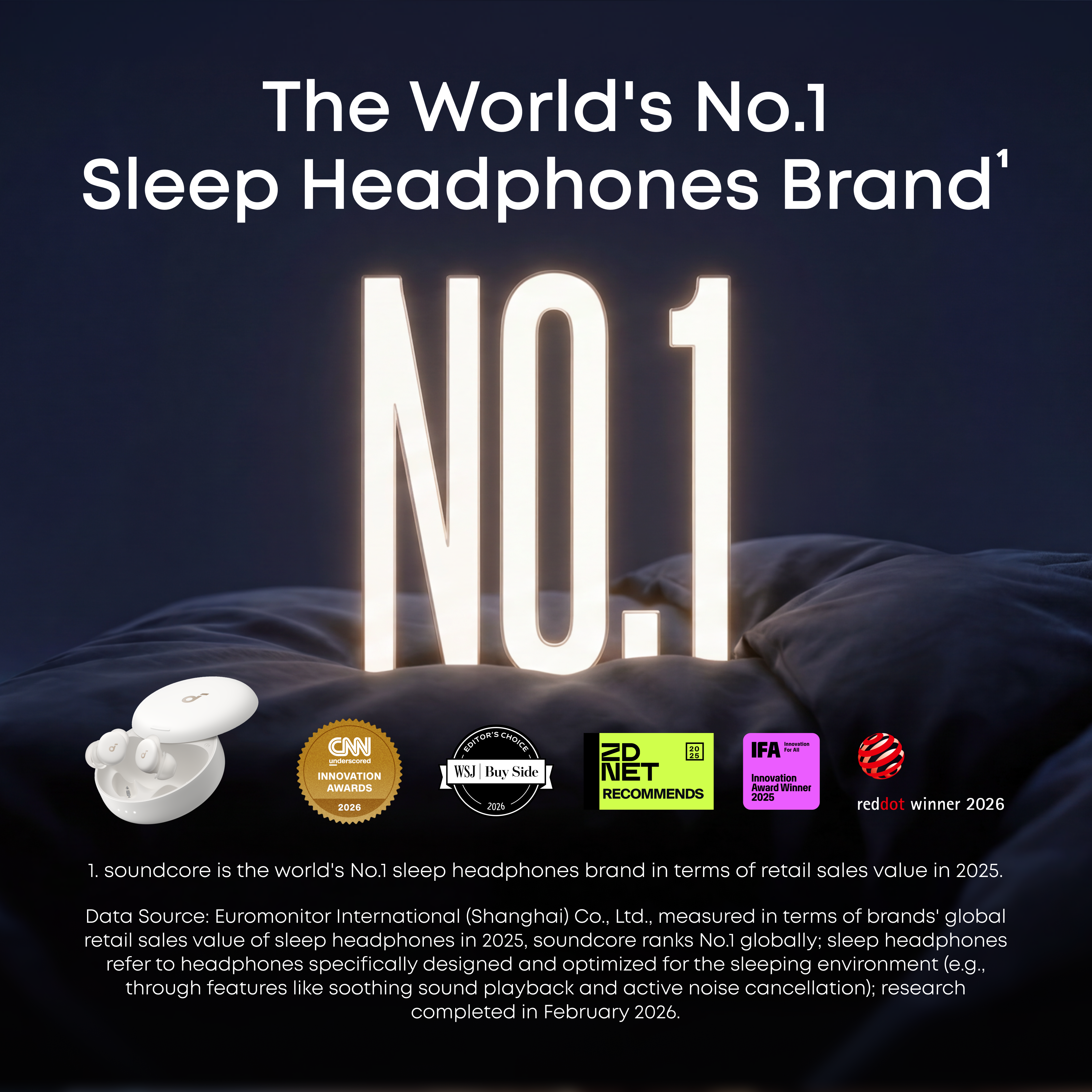soundcore Sleep A30 Special / Sleep A30 | The World's First Sleep Earbuds with a Triple Noise Reduction System