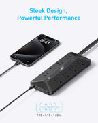 Anker power strip with multiple outlets for charging devices