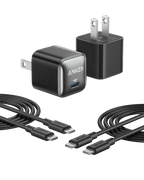 Anker USB-C fast charger with long durable cables for charging