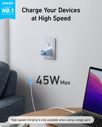 Anker charger offering 45W max for laptop