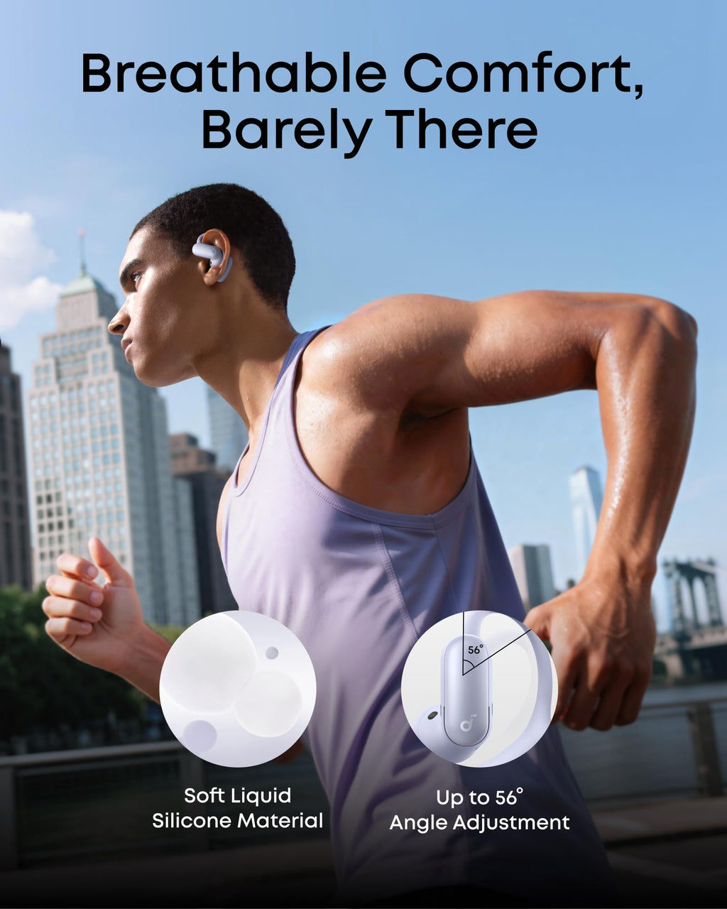 AeroFit 2 Pro｜Dual-Form Earbuds with Open-Ear and Active Noise Cancellation Form