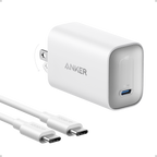 Anker charger with USB-C cable for compact fast charging