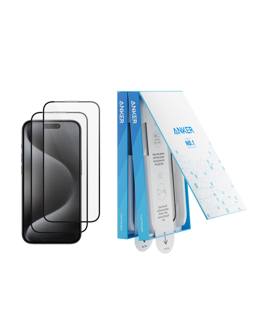 Anker Screen Protector  Kit  (HD, 2-Pack)