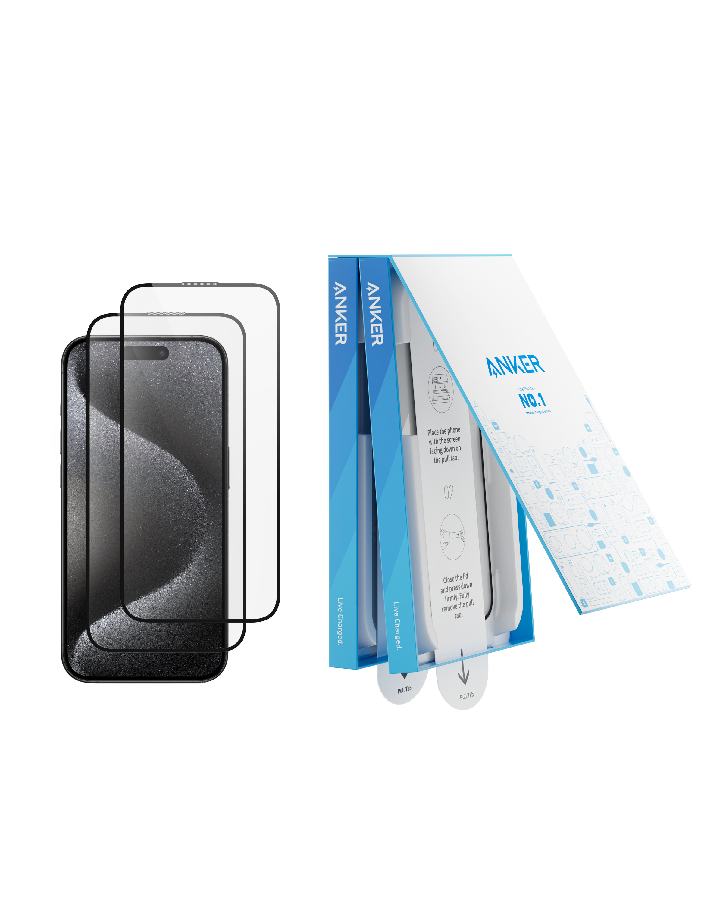 Anker Screen Protector  Kit  (HD, 2-Pack)