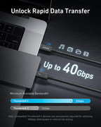 Anker Thunderbolt 4 Certified USB C to USB C Cable