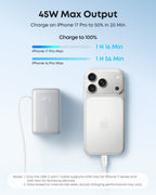 Anker power bank charging iPhone 17 Pro Max for fast output