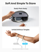 Anker 525 Charging Station and Anker USB-A to USB-C Cable (3 ft/6 ft, Upcycled-Braided)