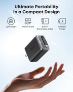 Anker charger with compact design for ultimate portability