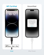 Anker 310 USB-C to Lightning Cable (6 ft, 2-Pack)