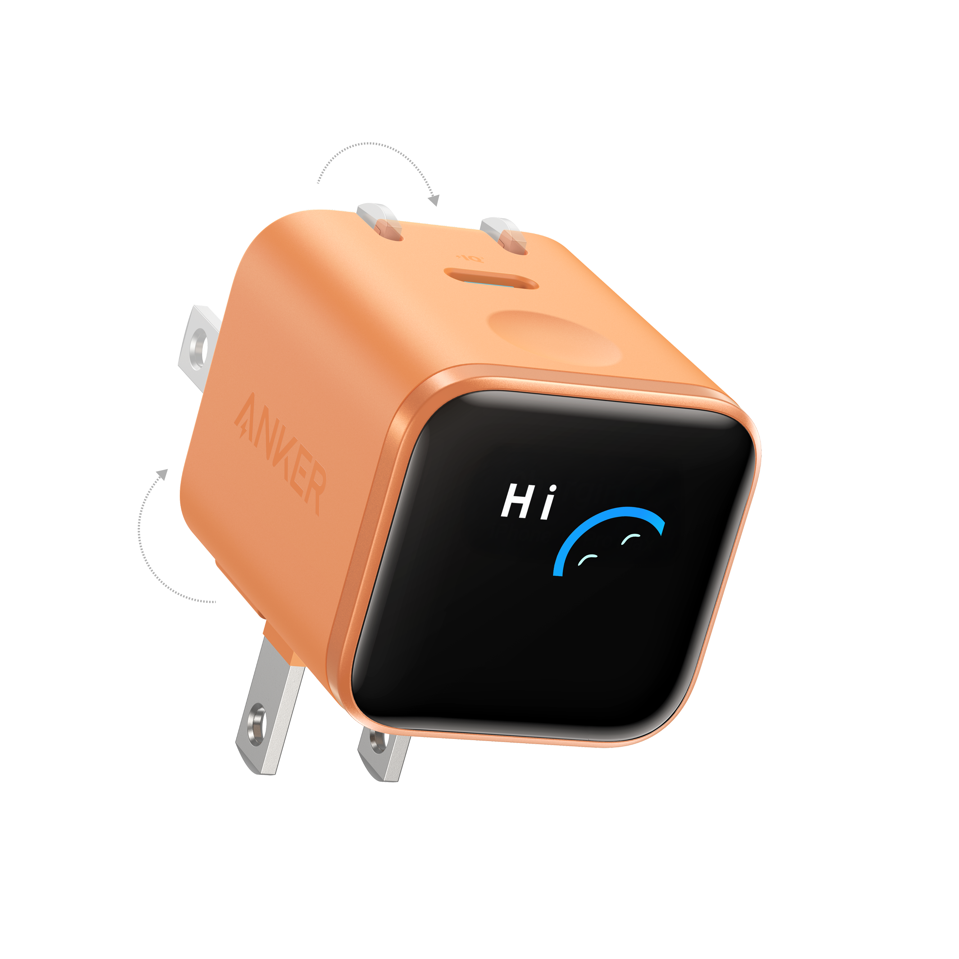 Anker Nano Charger (45W, Smart Display, 180° Foldable) WM