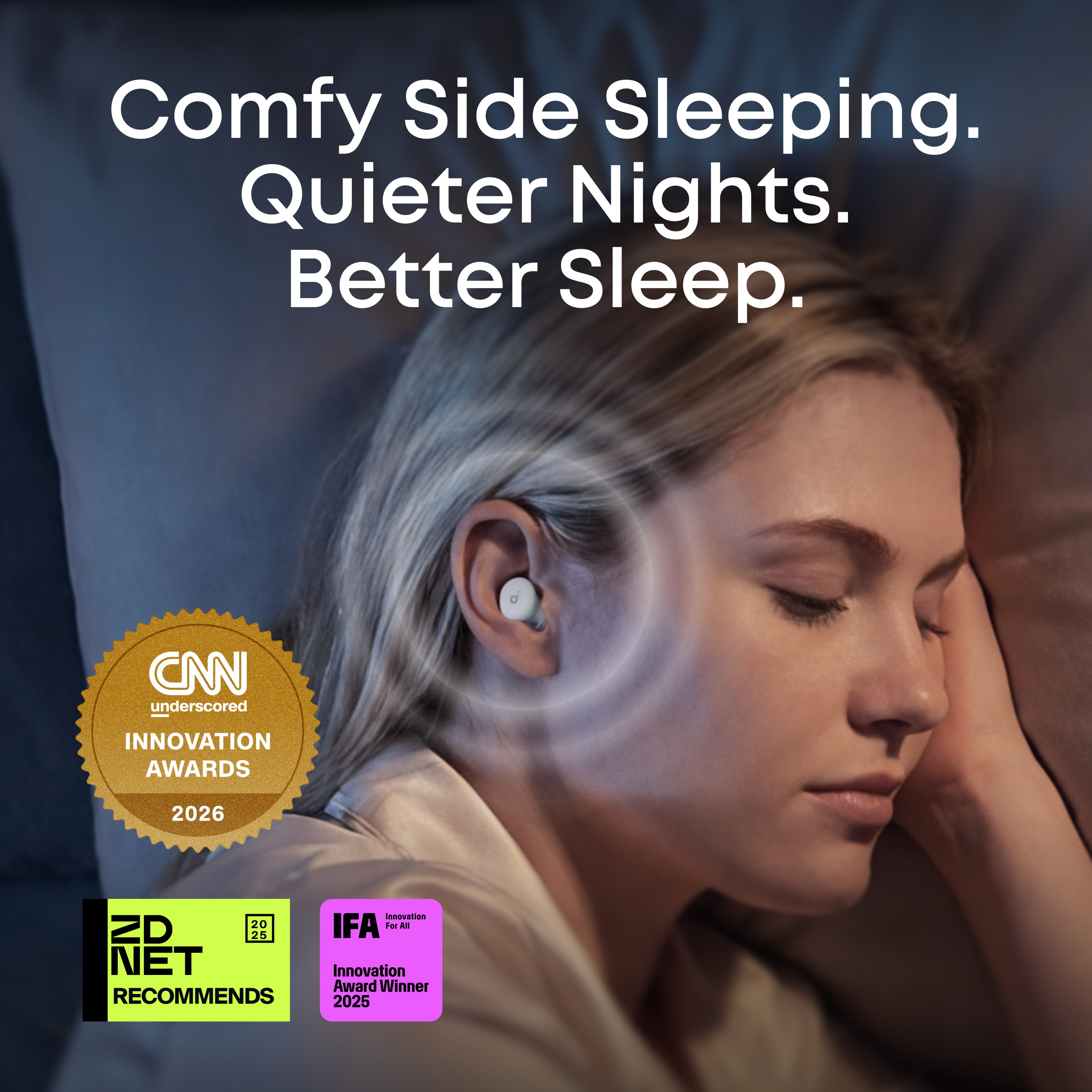 soundcore Sleep A30 Special / Sleep A30 | The World's First Sleep Earbuds with a Triple Noise Reduction System