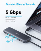 Anker with fast file transfer for 5 Gbps