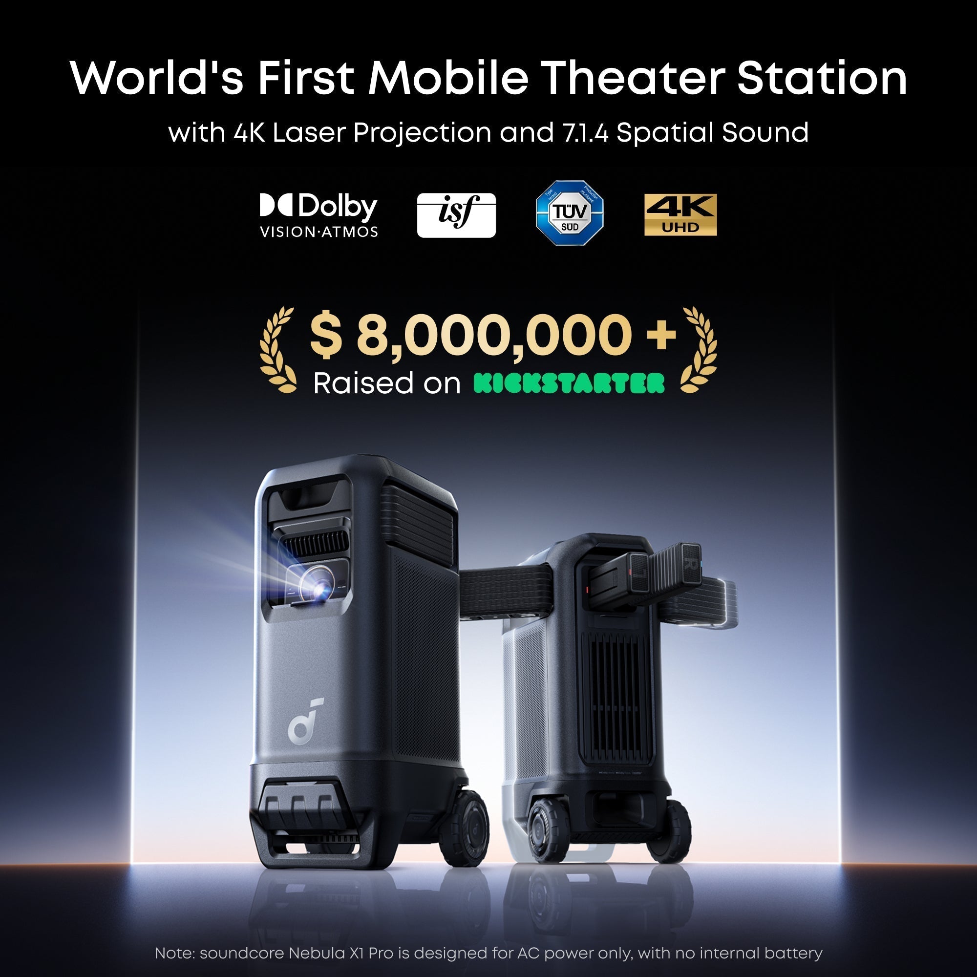 soundcore nebula x1 pro wolds's first mobile theater station