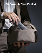 Anker with suitcase for pocket-sized portable convenience.