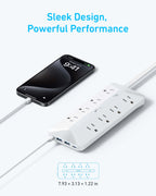 Anker power strip with multiple outlets for charging