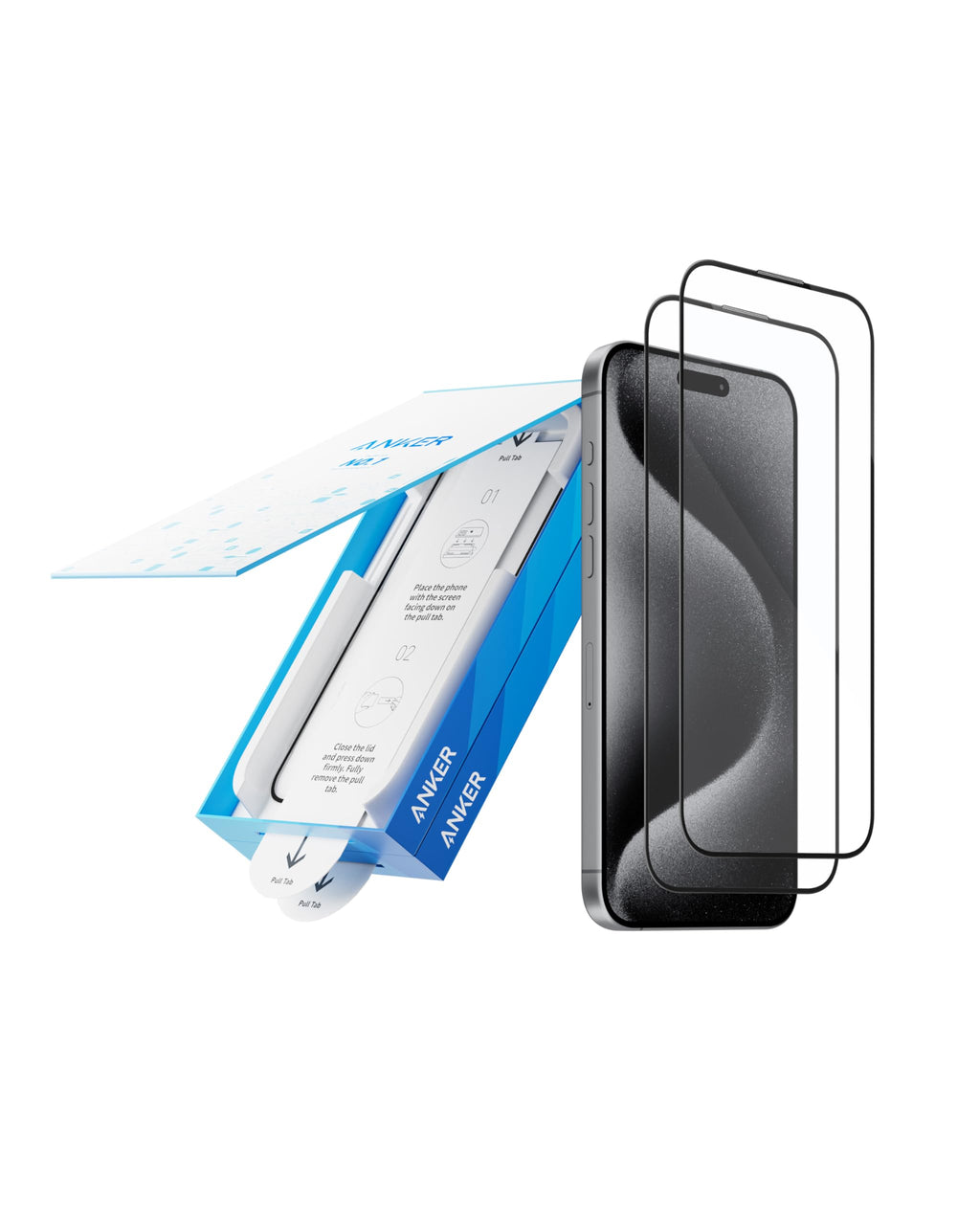Anker Screen  Protector Kit   (Aerospace-Grade Glass, 2-Pack)