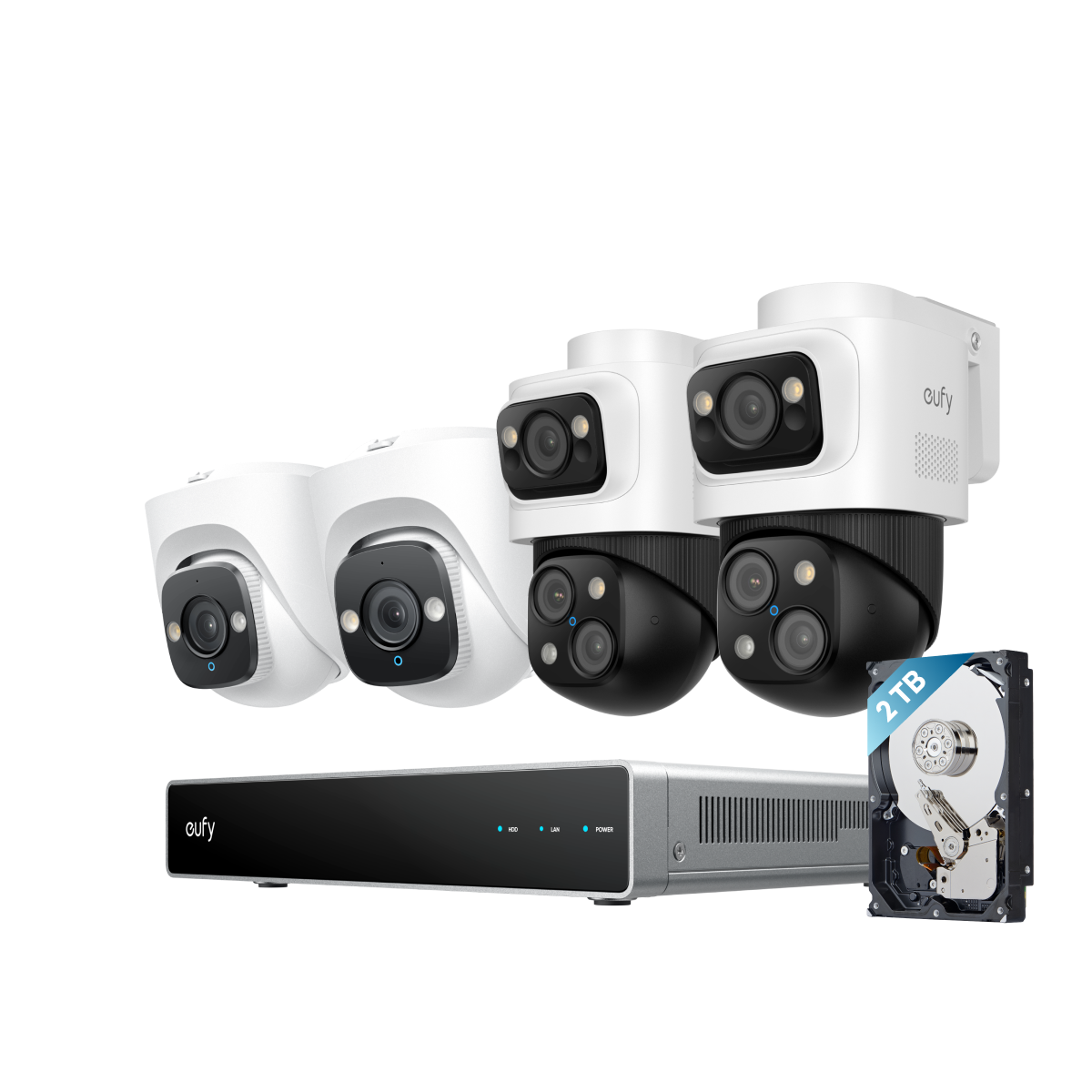 eufy security camera system with 2TB storage for surveillance