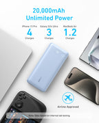 Anker with 20000mAh unlimited power for multiple device charges