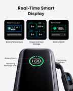 Anker Laptop Power Bank (25K, 165W, Built-In and Retractable Cables) and Anker Laptop Charger (140W, 4-Port, PD 3.1) with USB-C Cable and Anker Nano Power Bank (10K, 45W, Built-In Retractable USB-C Cable)