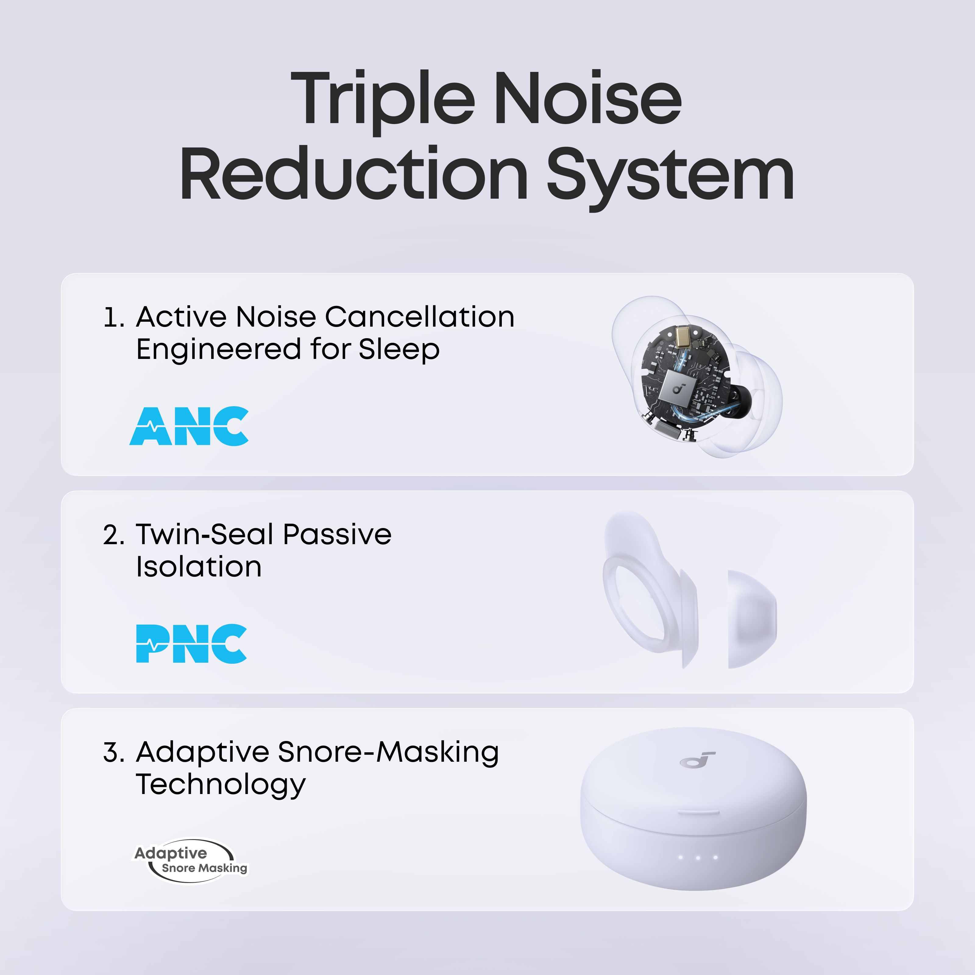 soundcore sleep a30 triple noise reduction system