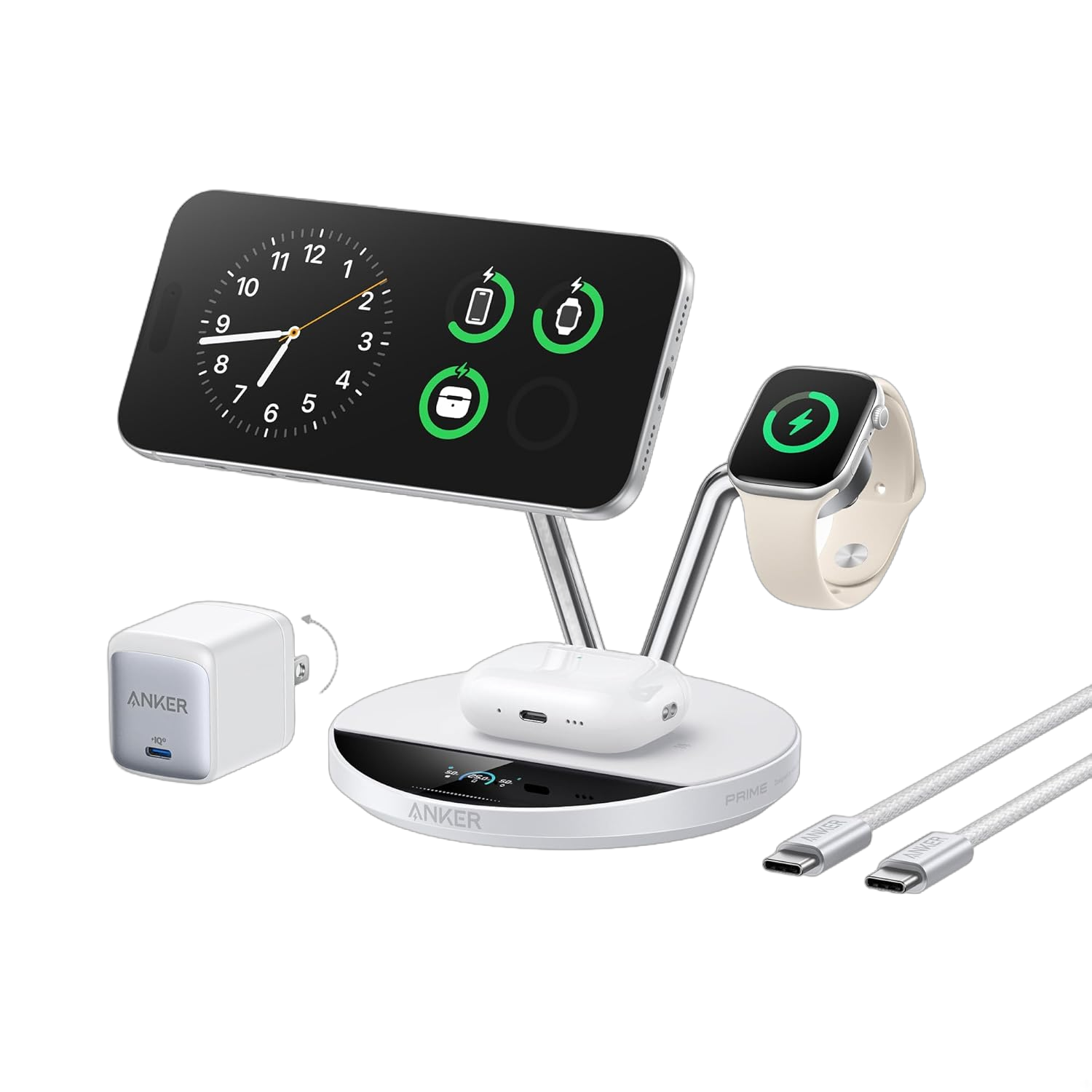 Anker charging set with phone, watch and cable for Keyword