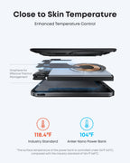 Anker nano power bank with graphene for skin-temperature control