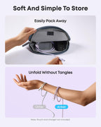 Anker USB-A to USB-C Cable (Upcycled-Braided, 2 Pack, Violet）