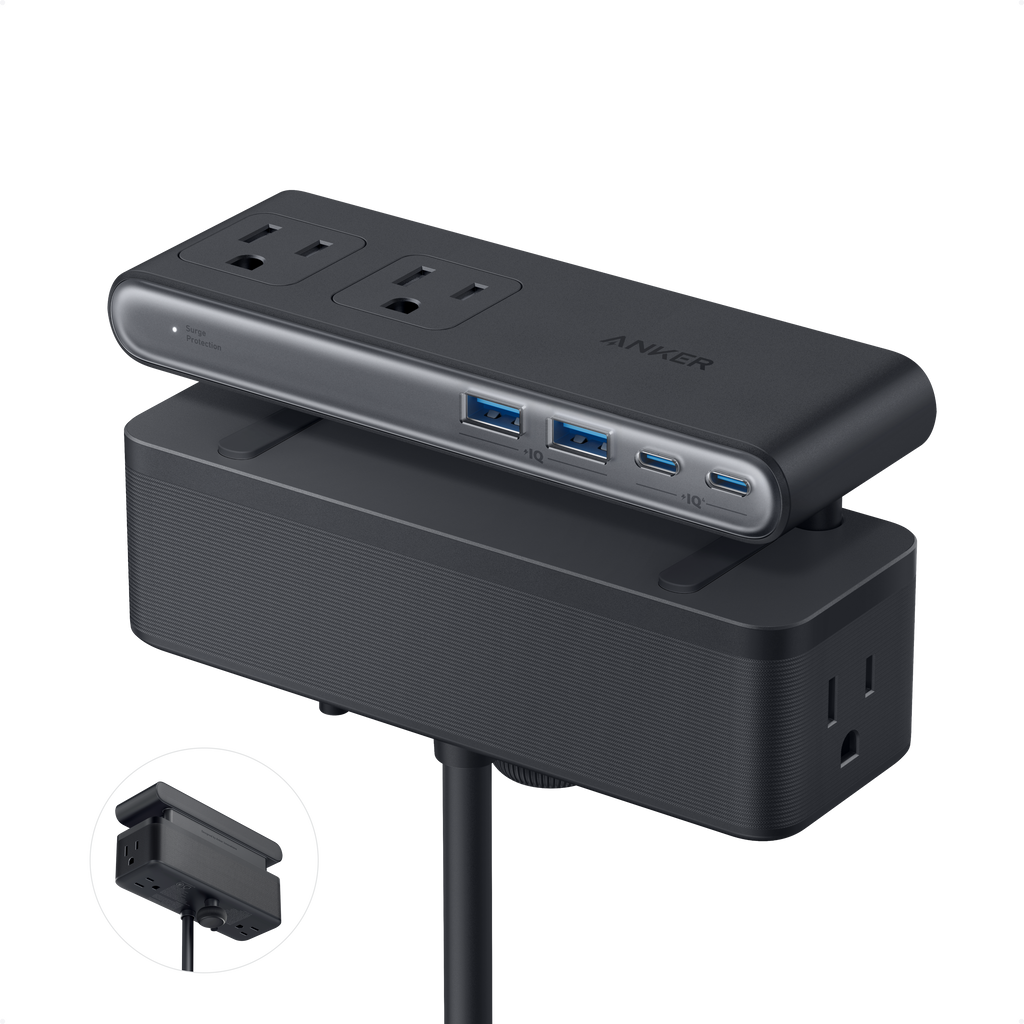 Anker Nano Power Strip (10-in-1, 70W, Clamp) WM