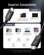 Anker Thunderbolt 4 Certified USB C to USB C Cable