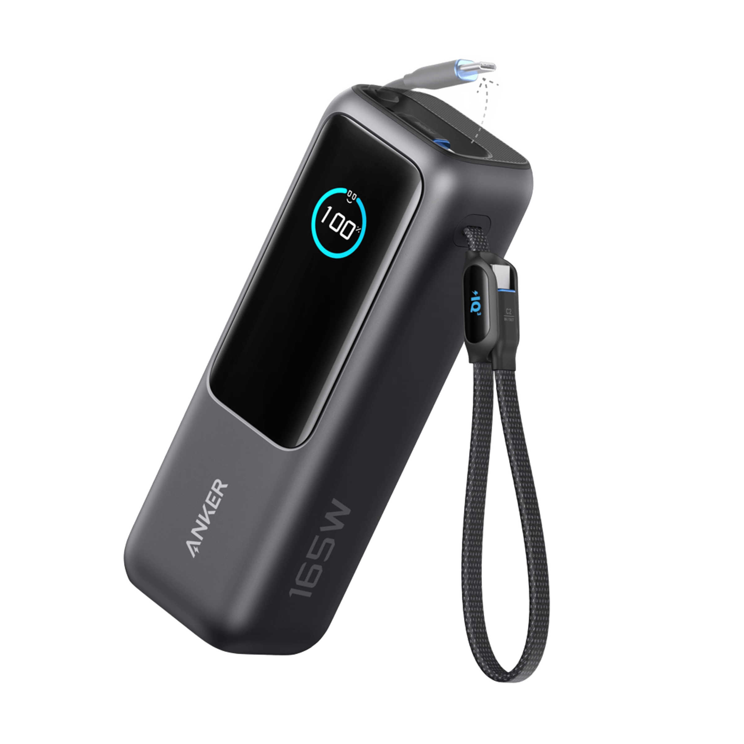 Anker power bank 165W with digital display for fast charging
