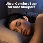 side sleeper enjoy sleep A30 noise cancelling green earbuds every night
