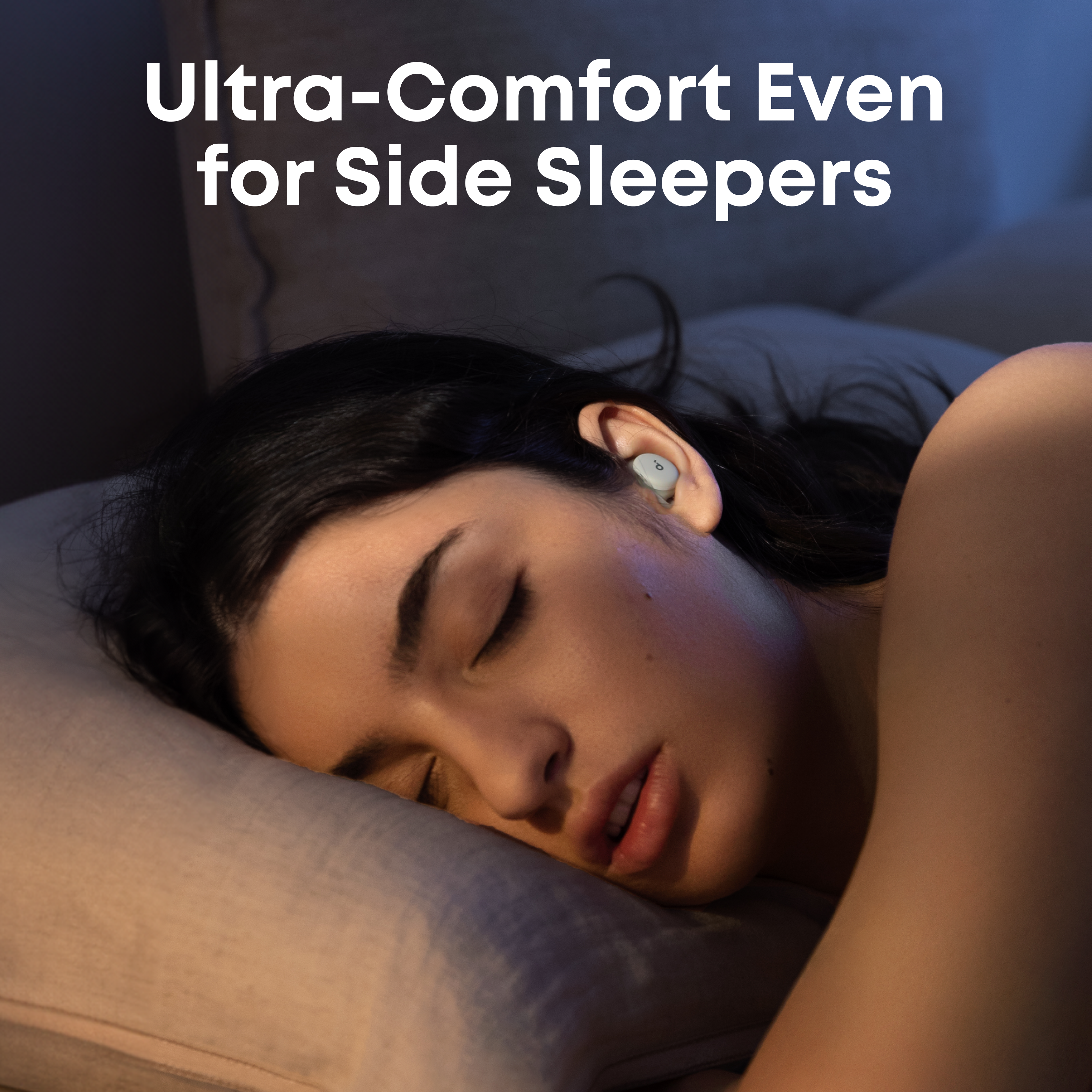 side sleeper enjoy sleep A30 noise cancelling green earbuds every night