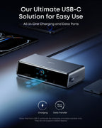 Anker Prime Docking Station (14-in-1, Triple Display, DisplayLink) with DL7400 and Thunderbolt 5 Cable (3.3 ft, 80Gbps, 240W)
