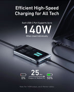 Anker charging station with 140W USB-C for fast laptop charging